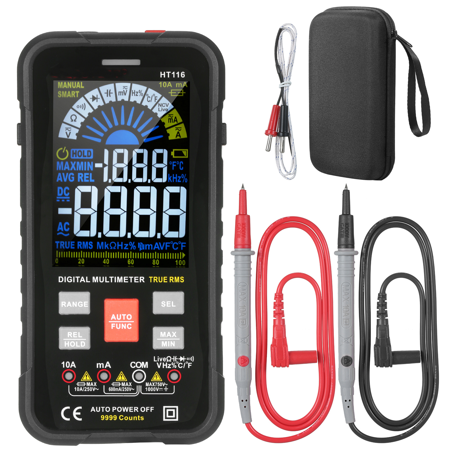 thumbnail image 2 of Wrist Digital Multimeter Auto Ranging Voltage Tester With NCV Detection For Home Electrical Maintenance 2 of 13